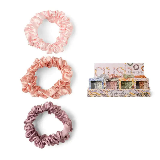 Crush Satin Scrunchies